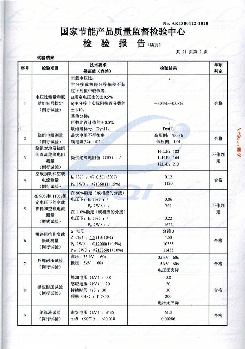 高低压试验报告-S11-1250源汇源汇源汇油浸式变压器-2.jpg
